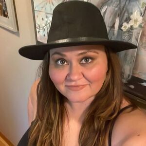 Black Cowboy Hat with black pleather band